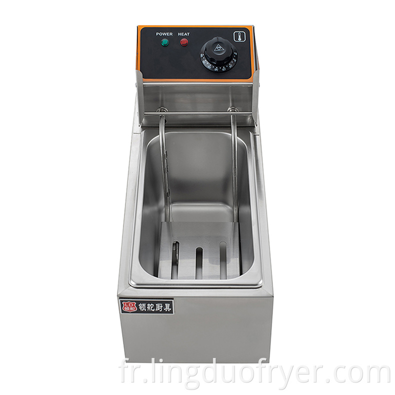 4l Single Basket Electric Fryer Front